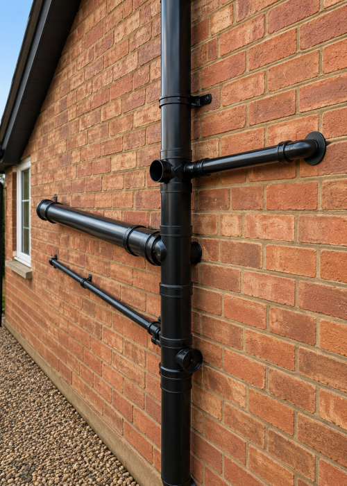Soil pipe and waste pipe repairs carried out by a Salisbury plumber